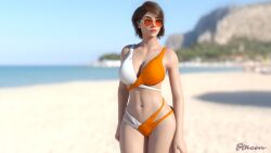 1girls 3d alternate_hairstyle aviator_sunglasses beach big_ass big_breasts bikini blizzard_entertainment breasts bubble_butt lena_oxton looking_at_viewer orange-tinted_eyewear otacon212 overwatch overwatch_2 short_hair solo sunglasses tagme thick_thighs tinted_eyewear tracer