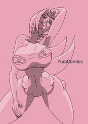 big_breasts clothed curvaceous curvy delia_ketchum_(pokemon) female milf mother nsfw pokemon shuppet