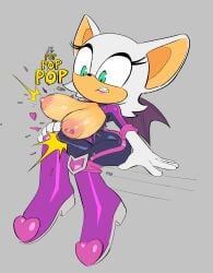 bat big_breasts bodysuit clothing clothing_malfunction female furry large_breasts nipple_piercing pierced_nipples rouge_the_bat rouge_the_bat_(prime) sega sitting sonic_(series) sonic_prime torn_clothes wardrobe_malfunction whiteflagman