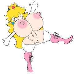 paper peach from mario (series) by keelgabeytheart