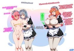 2023 beengineer big_breasts huge_breasts inherentlysostrange maid maid_apron maid_headdress maid_uniform tagme