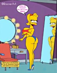 after_transformation bart_simpson bartina_simpson big_ass big_breasts bikini bimbofication curvaceous curvy_figure edit high_heels model reflection rocner rule_63 the_simpsons voluptuous