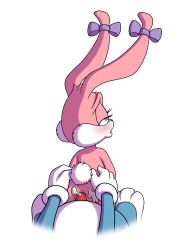 anal anal_sex anus babs_bunny blush buster_bunny cub cum cum_in_ass cum_inside female male male/female minum nude partial_male penis rabbit sex tiny_toon_adventures transparent_background warner_brothers