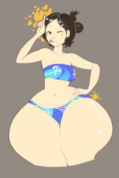 1girls asian asian_female ass big_ass bikini bottom_heavy bulumble-bee fat_ass female female_focus female_only giant_ass gigantic_ass huge_ass huge_hips huge_thighs hyper hyper_ass massive_ass mizuki_(bulumble-bee) smile solo swimsuit thick_ass thick_thighs tongue tongue_out wide_hips