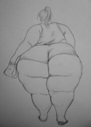 ass ass_focus bbw chubby fat_woman female huge_ass ray_norr solo_female thick_thighs