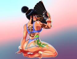 1girls ass big_ass big_breasts bikini black_eyes black_hair breasts chichi dragon_ball dragon_ball_super dragon_ball_z fan hair_bun kooj_artz large_breasts looking_over_eyewear looking_over_glasses milf mother sunglasses swimsuit tagme tattoo tattoo_on_arm tattoo_on_back tattoo_on_hips tattooed_arm tattoos thick_thighs tinted_eyewear trendy_bikini