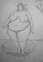 bbw big_belly breasts completely_nude completely_nude_female fat_woman female nude nude_female obese ray_norr roman_mythology solo thick_thighs