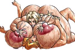 2girls ass big_ass big_butt bleach breasts catfight crossover feet female female_only fight fighting gigantic_breasts grabbing_breasts matsumoto_rangiku muscle muscle_worship muscles muscular naruto naruto_(series) naruto_shippuden negoto_(nego6) nipples nude nude_female on_top_of_another ryona shiny_hair shiny_skin sweat sweatdrop sweating sweating_profusely sweaty sweaty_body sweaty_breasts sweaty_butt sweaty_legs sweaty_thighs thick_thighs thighs toned toned_body toned_female tsunade wrestling