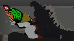 16:9 aged_up allogojira animated anthro anthro_on_anthro arthropod ass bedroom bedroom_sex big_butt big_penis blush doggy_style dominant dominant_male duo femboy from_behind_position genitals godzilla_(series) green_eyes gynomorph insects intersex larger_male lepidopteran male male/male minilla moth mothra_(series) mothra_leo muscular muscular_male penis sex size_difference small_penis smaller_male solo toho widescreen
