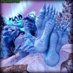 3d_(artwork) absurd_res alien alien_humanoid aurora_(phenomenon) blender_(artwork) claws digital_media_(artwork) empty_eyes erection evergreen_tree feet foot_fetish foot_focus genitals glowing glowing_eyes glowing_genitalia glowing_penis glowing_tongue hi_res huge_filesize humanoid humanoid_genitalia humanoid_penis long_tongue male marvel marvel_rivals masturbation not_furry nude open_mouth penis pine_tree plant sharp_teeth snow solo spikes spikes_(anatomy) symbiote teeth thekidxeno toe_claws tongue tongue_out tree venom_(marvel) white_body
