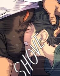 2boys bara big_dom_small_sub big_penis boxers comic dilf erect_penis erection fetish gay gay_domination glasses hair_grab head_grab huge_cock large_penis male male_only muscular muscular_male neighbor nude nude_male pubic_hair sniffing sniffing_penis thick_penis unspoken_(firebreath110) veiny_penis