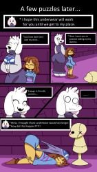 absurd_res anonimop3rson dummy_(undertale) female frisk frisk_(undertale) toby_fox toriel undertale undertale_(series) wedgie wedgie_fetish wedgies wedgietale