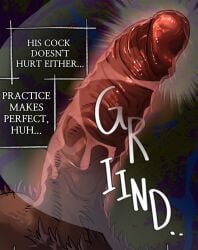 2boys anal anal_sex anal_sex bara big_penis close-up deep_penetration dilf english english_text erect_penis erection gay gay_anal gay_sex huge_cock large_penis male male/male penis pubic_hair riding riding_penis see-through sitting sitting_on_penis text thick_penis unspoken_(firebreath110) veiny_penis x-ray yaoi