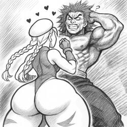 1boy 1boy1girl 1girls baki_the_grappler big_ass big_breasts breasts cammy_white capcom crossover curvaceous curvy curvy_figure daidouji_(artist) daidoujipv digital_media_(artwork) female hips hourglass_figure huge_ass huge_breasts large_ass large_breasts legs light-skinned_female light-skinned_male light_skin male male/female mature mature_female mature_male slim_waist straight street_fighter thick thick_hips thick_legs thick_thighs thighs voluptuous waist wide_ass wide_hips wide_thighs yujiro_hanma