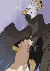 2025 absurd_res accipitrid accipitriform against_surface age_difference anthro aquil_(aquiliqex) avian beak beak_fetish beak_play beak_sex beakjob bird bodily_fluids brown_body closed_eyes duo eagle eared_owl feathered_crest feathered_tail feathered_wings feathers fellatio female flammeusia flat_colors full-length_portrait genitals half-length_portrait hand_behind_back hand_between_legs hand_on_head head_crest hi_res kneeling kneeling_oral_position male male/female mature_female moan narrowed_eyes neck_tuft older_female oral oral_penetration owl penetration penile penis portrait rear_view red_eyes rozalid saliva sex short-eared_owl simple_background standing standing_sex sucking tail tan_body tongue true_owl tuft wings