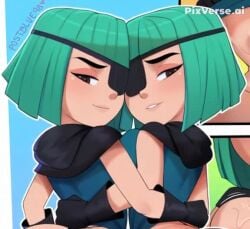 ai ai_animation ai_art ai_generated animated clash_(series) clash_royale female kissing rascals_(clash_royale) rascals_(girl)_(clash_royale) tagme video