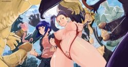 1boy 2_penises 2d 2girls anthro areola areolae artist_name black_body black_hair black_penis blonde_hair blonde_hair_male blonde_male blood blush boku_no_hero_academia both_sexes_in_same_situation breasts clitoris clothing_damage clouds collar collarbone denki_kaminari diphallia diphallism ear embarrassed embarrassed_female erect_nipples erect_penis erection exposed_breasts exposed_nipples exposed_pussy eyebrows female female_pubic_hair fight fighting fighting_stance fist fists_clenched flaccid flaccid_penis genital_fluids genitals glans green_body green_penis hero hero_outfit_(mha) heroine high_resolution highres imminent_penetration imminent_rape imminent_sex jirou_kyouka kaminari_denki kyoka_jiro large_breasts large_penis leaking_penis leaking_precum long_hair long_tongue male male_pubic_hair medium_hair momo_yaoyorozu monster multi_genitalia multi_penis multiple_girls multiple_monsters multiple_penises my_hero_academia nipples nomu nose_blush nosebleed nude open_mouth pants pants_down pants_pull pants_pulled_down pantsing penis penis_size_difference precum pubic_hair pubic_stubble pupils pussy pussy_peek ripped_clothing ripping_clothing shiny_hair shiny_skin sky skyscraper small_breasts small_penis smile stomach teeth thick_thighs thighs thumbs_up toned toned_body toned_female tongue_out torn_clothes torn_clothing twitter_handle twitter_username uncensored undressing undressing_in_public undressing_self v-shaped_eyebrows vagina veiny_penis vice_benedetto wavy_eyes yaoyorozu_momo yellow_body yellow_penis