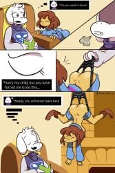 anonimop3rson female frisk frisk_(undertale) toby_fox toriel undertale undertale_(series) wedgie wedgie_fetish wedgies wedgietale