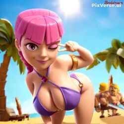 ai_generated ai_slop archer_(clash_of_clans) archer_(clash_royale) bikini dancing evo_archer_(clash_royale) sexy_body sexy_dance sexy_pose tagme video