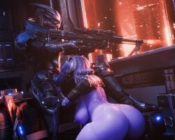 2025 3d_(artwork) absurd_res alien alien_genitalia animal_genitalia anthro anthro_on_anthro areola armor ass big_breasts big_butt big_knot big_penis bioware blue_penis bodily_fluids boots breasts clothed clothing cum cum_in_mouth cum_inside cum_on_body cum_on_butt cum_on_face cum_on_penis curvy_figure digital_media_(artwork) electronic_arts erection facial_scar fellatio female footwear garrus_vakarian genital_fluids genitals gun headgear helmet hi_res hood huge_butt kneeling knot knotted_penis licking licking_cum male male/female mass_effect mostly_nude nipples open_bottomwear open_clothing oral partially_clothed penile penis penis_lick purple_body quarian ranged_weapon rifle scar seurat sex shoes shooting shooting_gun sitting sniper_rifle tali'zorah tongue tongue_out turian voluptuous_female weapon wide_hips