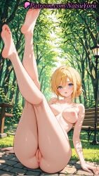 1girls 2025 ai_generated anus arm_support ass attack_on_titan bangs barefoot blonde_hair blue_eyes blush breasts completely_nude feet feet_up hi_res highres historia_reiss large_breasts legs legs_up looking_at_viewer medium_breasts natsuyoru nature nipples nude open_mouth oshiri outdoors pale_skin patreon pussy shaved_vagina shingeki_no_kyojin short_hair sitting soles solo thighs toes uncensored vagina voluptuous voluptuous_female