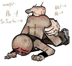 anal_fingering begging big_dom_small_sub bigger_male blush blush_lines blushing bottomless disembodied_hand domination extreme_size_difference finger finger_in_ass fingering fingering_ass gay gay_male hanaku_1allover homosexual homosexual_male jupiter_(solarballs) male male/male male_only mercury_(solarballs) moaning pants_down size_difference smaller_male solarballs spanish_text text wristband yaoi