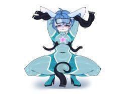 absurd_res anthro ass blush bondage boots bound bulge clothed clothing digital_media_(artwork) drone dronification ear_penetration ear_piercing ear_ring eyewear_on_head footwear fur genitals hair hi_res high_heeled_boots high_heels hypnosis hypnotic_visor lagomorph latex latex_clothing latex_skinsuit legwear leporid male male_only mammal mind_control nipple_fetish nipple_play nipples null_bulge penetration piercing rabbit restraints ring_piercing rubber_clothing sex shoes simple_background skinsuit solo submissive takanuri tentacle tentacle_penetration tentacle_sex tight_clothing visor