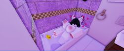 1girls 3d bath bathing bathroom big_breasts nsfwklown paws roblox roblox_avatar roblox_studio robloxian shower showing_breasts tagme thick_ass thick_thighs thighs water wolf