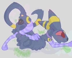 absurd_res animal_genitalia animal_pussy animal_vulva anus arm_warmers armwear ass blush bone bone_imprints bones_in_stomach burp_cloud burping canine_genitalia canine_pussy canine_vulva clothed clothed_feral clothing collar digestion digestion_noises eeveelution fatal fatal_vore female feral feral_pred generation_2_pokemon genitals hi_res legwear nintendo open_mouth partially_clothed pokemon pokemon_(species) presenting presenting_anus presenting_hindquarters presenting_vulva pussy same_size_vore soft_bugg stomach_bulge text umbreon vore vulva