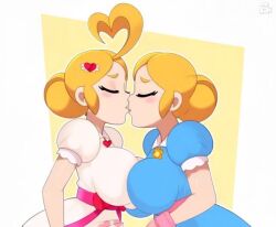 ai_fart ai_generated animated big_breasts blonde_hair brawl_stars cupid_piper female kiss_mark kissing piper_(brawl_stars) tagme video