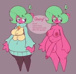 2024 4_fingers areola artist_name ass balls bedroom_eyes belly big_breasts big_butt big_hands big_penis black_clothing black_legwear black_stockings blue_eyes blush bodily_fluids bottomless breasts character_name cherry cheryl_(dozighost) clothed clothing clothing_lift colored curvy_figure digital_drawing_(artwork) digital_media_(artwork) dozighost elemental_creature elemental_humanoid english_text eyeshadow female female_(lore) female_symbol fingers flora_fauna food food_creature fruit full-length_portrait fully_clothed gender_symbol genitals gigantic_ass glans glistening glistening_balls glistening_body glistening_breasts glistening_eyes glistening_genitalia glistening_pseudo_hair glistening_skin glistening_thighs green_clothing green_eyeshadow green_pseudo_hair green_sweater green_topwear grey_background gynomorph half-closed_eyes hi_res humanoid intersex leaf leaf_hair legwear living_fruit long_penis looking_at_viewer makeup mammal model_sheet mostly_nude multicolored_body multicolored_clothing multicolored_shirt multicolored_topwear narrowed_eyes navel nipples not_furry nude off/on pattern_clothing pattern_sweater pattern_topwear pear-shaped_figure penis pink_areola pink_background pink_balls pink_body pink_clothing pink_glans pink_nipples pink_penis pink_shirt pink_skin pink_topwear plant plant_hair portrait presenting presenting_vulva pseudo_hair pupils rear_view saggy_balls seductive shaded shirt signature simple_background simple_eyes simple_face smile solo standing stated_adult stated_age stated_sexuality stockings sweater sweater_lift symbol tan_clothing tan_topwear tan_vest text thick_thighs topwear two_tone_body vest voluptuous voluptuous_gynomorph voluptuous_intersex vulva watermark white_clothing white_pupils white_sclera white_shirt white_topwear wide_hips