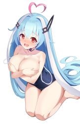 1girls absurd_res absurdres ahoge antenna_hair bare_arms bare_breasts bare_calves bare_chest bare_hands bare_hips bare_knees bare_legs bare_shoulders bare_skin bare_soles bare_thighs bare_tits bare_toes barefoot beatmania beatmania_iidx bemani bikini blue_eyebrows blue_hair blue_hair_female blush blush_face blushing_at_viewer blushing_female breasts calves character_request cleavage collarbone covering covering_breasts covering_chest covering_nipples covering_self curvaceous curvaceous_body curvaceous_female curvaceous_figure curvaceous_hips curvaceous_thighs curvy curvy_body curvy_female curvy_figure curvy_hips curvy_thighs elbows embarrassed embarrassed_exposed_female embarrassed_expression embarrassed_female exposed_arms exposed_breasts exposed_chest exposed_hips exposed_legs exposed_shoulders exposed_skin exposed_thighs exposed_tits exposed_toes eyebrows_visible_through_hair feet female female_focus female_only fingers full_body groin hair_between_eyes hair_clip hair_clips hairclip hairclips hiding_breasts high_resolution highres hourglass_figure knees large_breasts lean_figure legs legs_closed legs_together long_hair looking_at_viewer multicolored_hair narrow_waist one-piece_swimsuit open_mouth parted_lips raimu_(clanberry000) red_eyes red_eyes_female shame shoulders simple_background sitting sitting_on_floor sitting_on_ground sitting_on_knees slender_body slender_waist slim_waist solo swimsuit swimwear thick_thighs thighs toes tongue very_long_hair white_background white_hair white_hair_female wide_hips