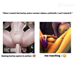 best_girl blackjr dc fluttershy_(mlp) harley_quinn harley_quinn_(classic) injustice_2 masturbation meme my_little_pony sex smitty34 tagme video wonder_woman wonder_woman_(injustice)