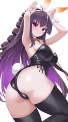 1girls arm_above_head arm_up armpit armpit_crease armpit_peek armpits arms_above_head arms_up ass ass ass_cleavage back bare_armpits bare_arms bare_ass bare_back bare_butt bare_hands bare_hips bare_shoulders bare_skin bare_thighs beatmania beatmania_iidx bemani bewitching_thighs big_breasts black_bunnygirl_costume black_bunnysuit bowtie breasts bunny_ears bunny_tail bunnygirl bunnygirl_outfit busty busty_female busty_girl butt_crack child_bearing_hips closed_mouth_smile collar collarbone curvaceous curvaceous_body curvaceous_female curvaceous_figure curvaceous_hips curvy curvy_body curvy_female curvy_figure curvy_hips drill_hair elbows exposed_armpits exposed_arms exposed_ass exposed_back exposed_butt exposed_hips exposed_shoulders exposed_skin exposed_thighs eyebrows_visible_through_hair female female_focus female_only fertile_hips fingers groin hair_between_eyes hairband hairless_armpits hand_above_head hand_up hands_above_head hands_up head_tilt high_resolution highres hourglass_figure large_breasts lean_figure leggings legwear long_hair looking_at_viewer looking_down looking_down_at_viewer narrow_waist orange_bowtie over-kneehighs partially_exposed_vulva partially_visible_vulva plump_breasts purple_eyebrows purple_eyes purple_eyes_female purple_hair purple_hair_female pussy raimu_(clanberry000) shaved_armpits shoulders sideboob simple_background slender_body slender_waist slim_waist smile smiley_face smiling smiling_at_viewer smirk solo standing stockings thick_thighs thigh_highs thighhighs thighs tilted_head umegiri_hifumi underboob upper_body very_long_hair white_background white_bunny_ears white_collar white_hairband white_wrist_cuffs wide_hips wrist_cuffs