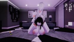 1girls 3d ass ass_up bed bedroom big_ass big_breasts heart laying_down legs_up noob noob_(roblox) nsfwklown roblox roblox_avatar roblox_studio robloxian tagme tail thick_thighs wolf wolf_girl