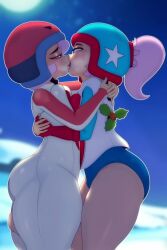 ai_fart ai_generated animated bonnie_(brawl_stars) brawl_stars female incest janet_(brawl_stars) kissing tagme video