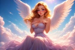 ai_generated angel angel_wings clouds soft