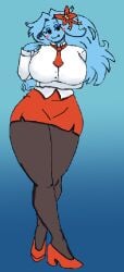 big_breasts breasts d4nnypande female furry harriet_(harry_amoros) huge_breasts thick_thighs wide_hips