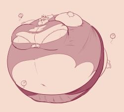 huge_breasts inflation p-balloon princess_peach spherical_inflation