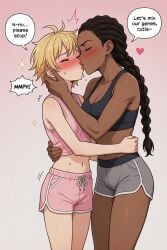 african_female ai_generated black_woman blacked blacked_male blue_eyes bnwo dark-skinned_female ebony female_rapist femblacked femboy femboy_on_female femboysub femdom femdom_caption interracial light-skinned_femboy light-skinned_male light_skin male_rape_victim muscular_female raceplay reverse_rape white_skin