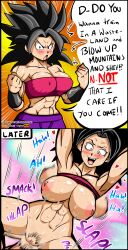 1boy 1girls abs alternate_breast_size armpits big_breasts black_eyes black_hair breasts cabba caulifla color colored digital-pixel disembodied_penis dragon_ball dragon_ball_super edit edited faceless_male female female_focus female_saiyan instant_loss_2koma large_breasts long_hair muscular muscular_female pseudocel saiyan sex spiky_hair steam steamy straight sweat sweatdrop sweating sweaty tournament_of_power tsundere vaginal_penetration