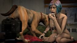 3d after_oral annoyed canine canine_penis chloe_price cum cum_in_mouth cum_inside cum_on_thighs cum_out_nose disgusted grandmanaconda_(artist) humiliation life_is_strange male oral recording reluctant zoophilia