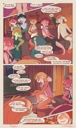 breasts english_text funkybun on_full_display_(funkybun) page_18 rose_(funkybun) sophie_(funkybun) underwear