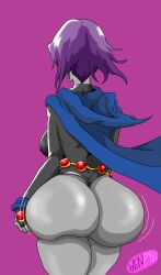 1girls ass_dough ass_wobble belt big_ass big_breasts big_butt black_latex black_leotard black_outfit cape cloak dat_ass dc dc_comics fat_ass fat_ass_teen fat_butt female female_only gems gemstone gray_skin grey_skin hard_nipples henpie huge_ass huge_breasts huge_butt lard_ass latex latex_bodysuit leotard magenta_background massive_ass movement movement_lines nipples pawg purple_hair rachel_roth raven_(dc) solo superheroine tagme teen_titans thick thick_ass thick_thighs thong_leotard visible_nipples wedgie wide_ass wobble