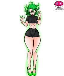 1girls big_ass big_butt child_bearing_hips curvaceous curvy curvy_figure female female female_focus female_only flat_chest foot_fetish footwear green_eyes green_hair high_heels huge_ass legs miniskirt nail_polish one-punch_man tatsumaki thick_ass thick_legs thick_thighs toenail_polish topwear wide_hips wide_thighs zirot