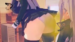 2girls animated ass ass_focus ass_on_face ass_shake big_breasts breasts bubble_ass bubble_butt busty clothing dat_ass duo eating_ass facesitting fart fart_cloud fart_fetish fdt female female_only g11_(girls'_frontline) genitals girls'_frontline hk416_(girls'_frontline) human jiggle ldt light-skinned_female light_skin panties sound tagme video yuri