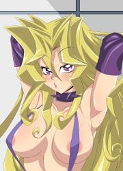 1girls armpits artist_request female mai_valentine nipples nude yu-gi-oh! yu-gi-oh!_duel_monsters yuu-gi-ou_duel_monsters