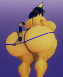 animal_crossing ankha anthro big_ass big_breasts breasts bubble_butt felid feline female furry huge_ass huge_breasts randoxwando tagme thick_thighs wide_hips