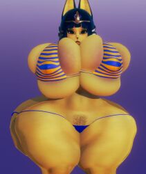 animal_crossing ankha anthro big_ass big_breasts breasts felid feline female furry huge_ass huge_breasts randoxwando tagme thick_thighs wide_hips