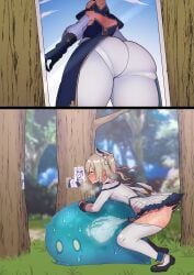 1futa 2koma artificial_vagina ass ass_focus back_view bar_censor barbara_(genshin_impact) big_ass blonde_hair blush censored clothed clothing cum cum_in_slime cum_inside distress distressed dress ejaculation ejaculation_while_penetrating erection fantasizing fear fence14 forest from_behind futa_only futa_rape futanari genital_fluids genshin_impact grass human humping implied_incest incest incest_play jean_gunnhildr light-skinned_futanari light_skin monster_rape mostly_clothed nun orgasm pants pantyhose penis pent_up photo picture_frame ponytail rape rape_victim siblings sisters slime slime_(genshin_impact) slime_monster slime_penetrated small_penis squatting sweat sweating sweating_profusely thinking_about_another tight_pants tongue tongue_out tree twintails unknown_gender wide_eyed